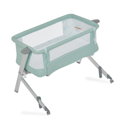 Skylar Bassinet and Bedside Sleeper in Mint, Lightweight and Portable Baby Bassinet, Five Position Adjustable Height, Easy to Fold and Carry Travel Bassinet, JPMA Certified