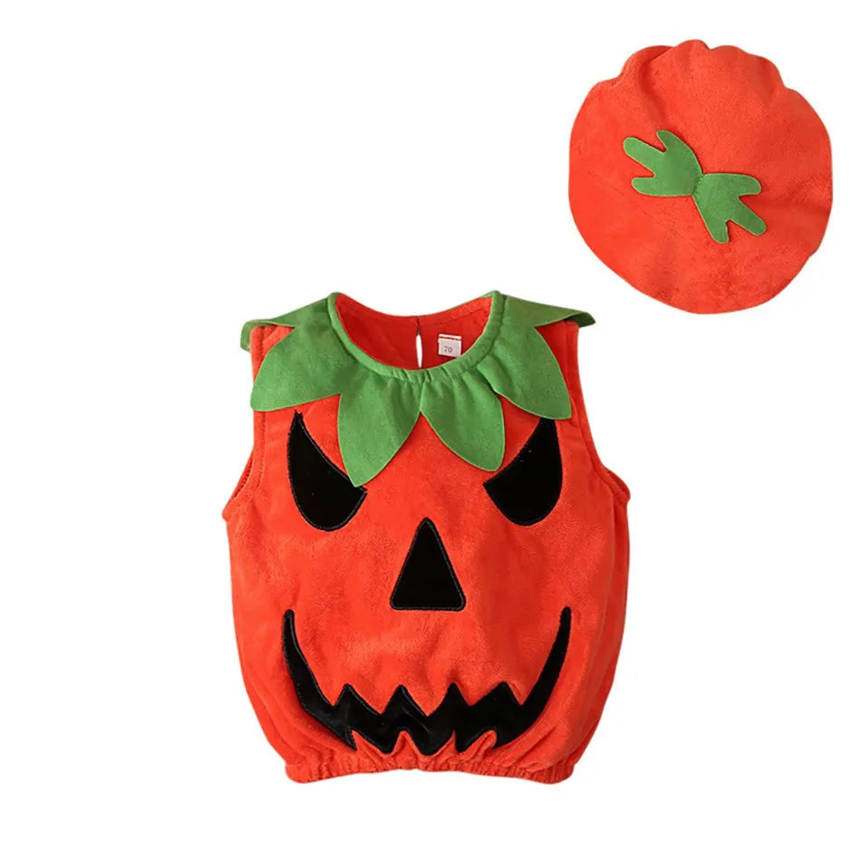 Baby  Pumpkin Romper  Halloween Jumpsuit 