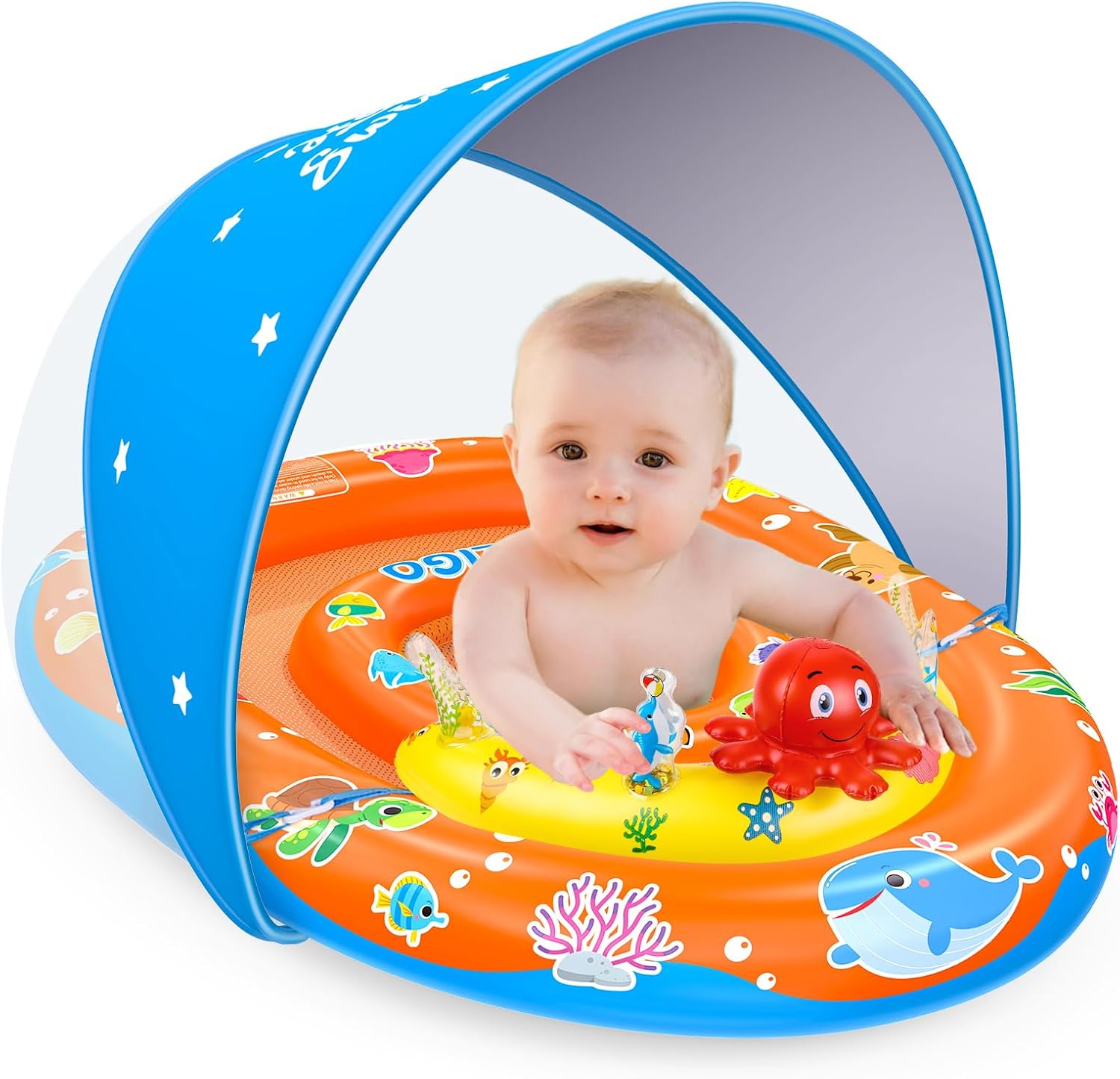 Baby Pool Floaty with Canopy 
