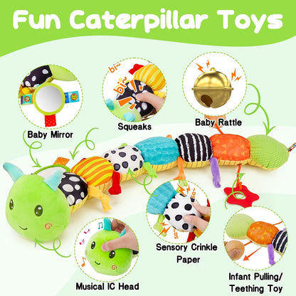 Caterpillar baby sensory toy