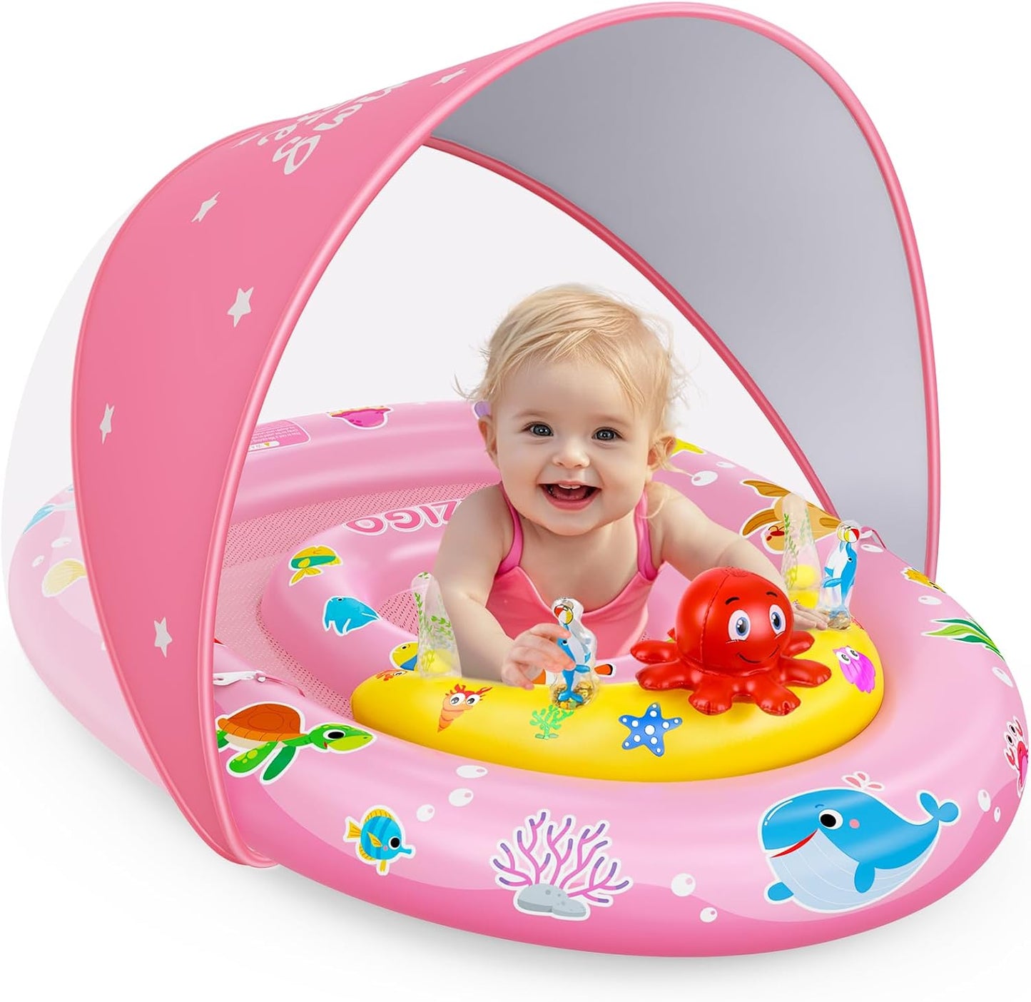 Baby Pool Floaty with Canopy 