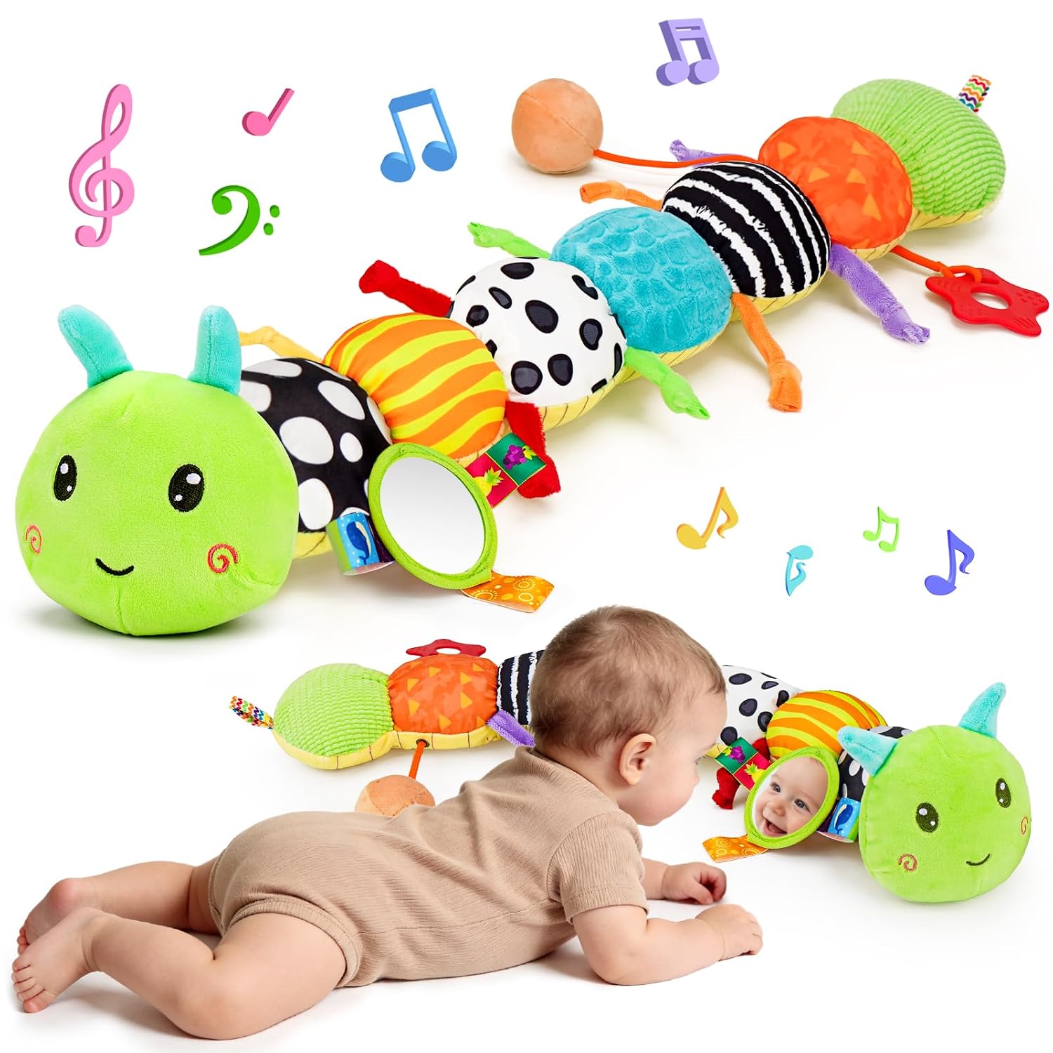 Caterpillar baby sensory toy