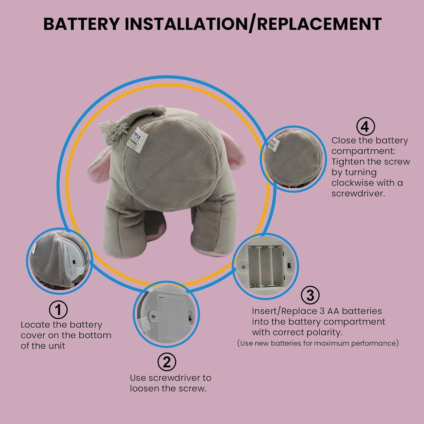  Peek a Boo Elephant Toy