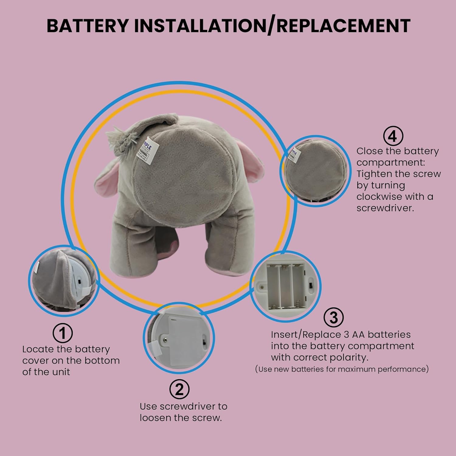  Peek a Boo Elephant Toy