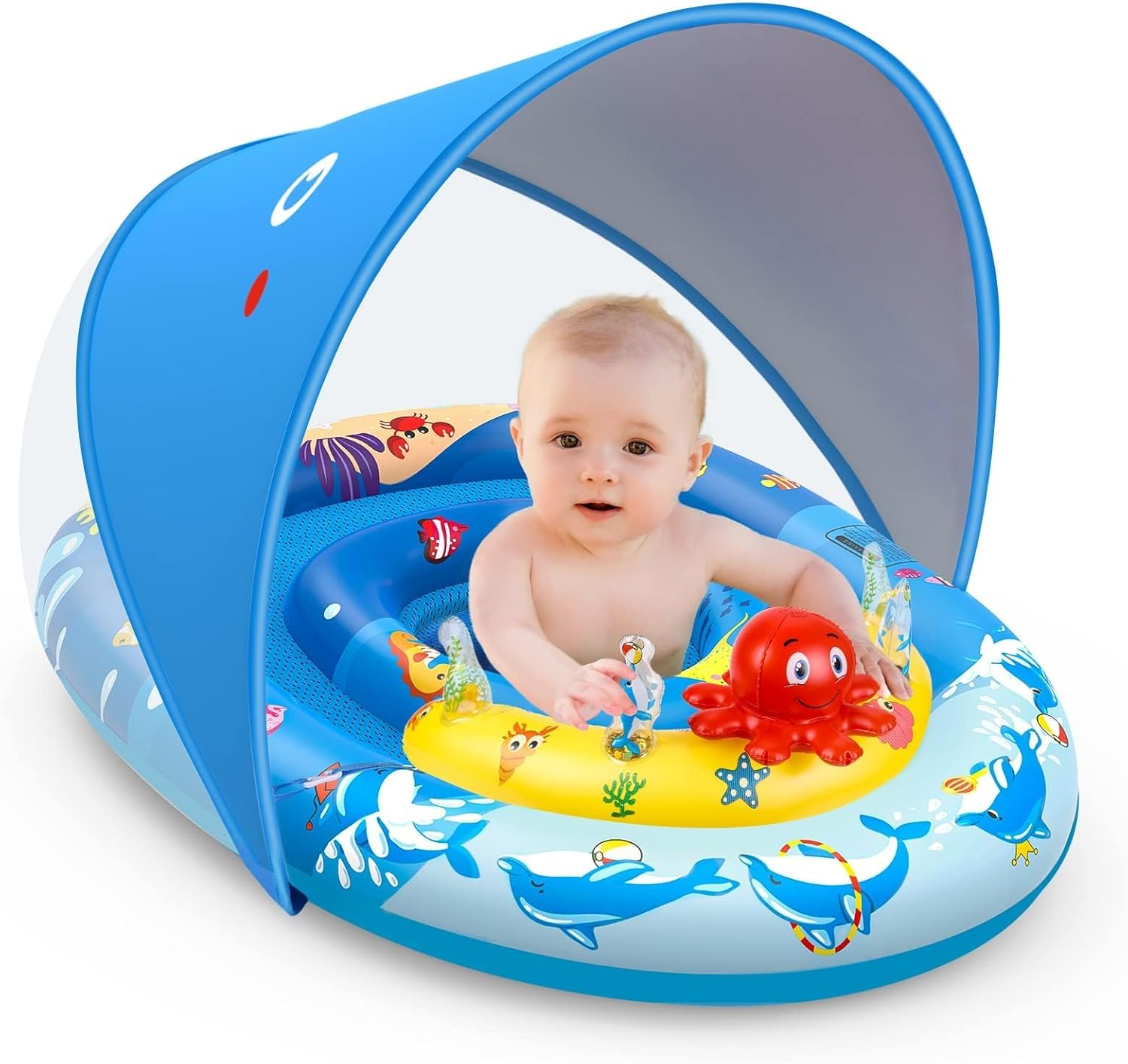 Baby Pool Floaty with Canopy 