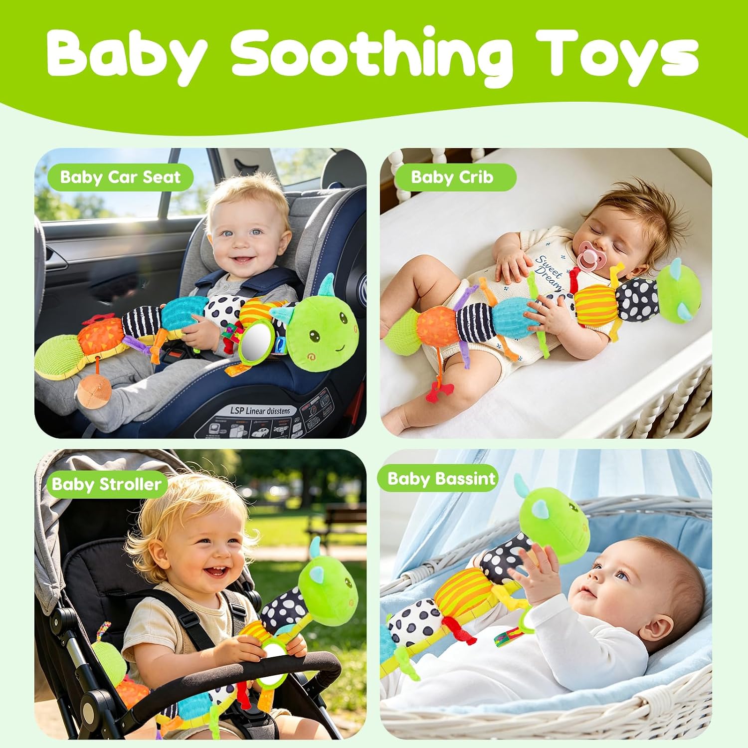 Caterpillar baby sensory toy