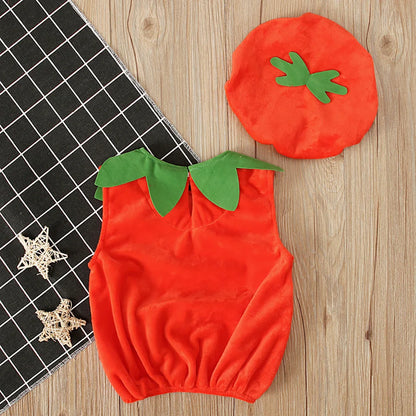 Baby  Pumpkin Romper  Halloween Jumpsuit 