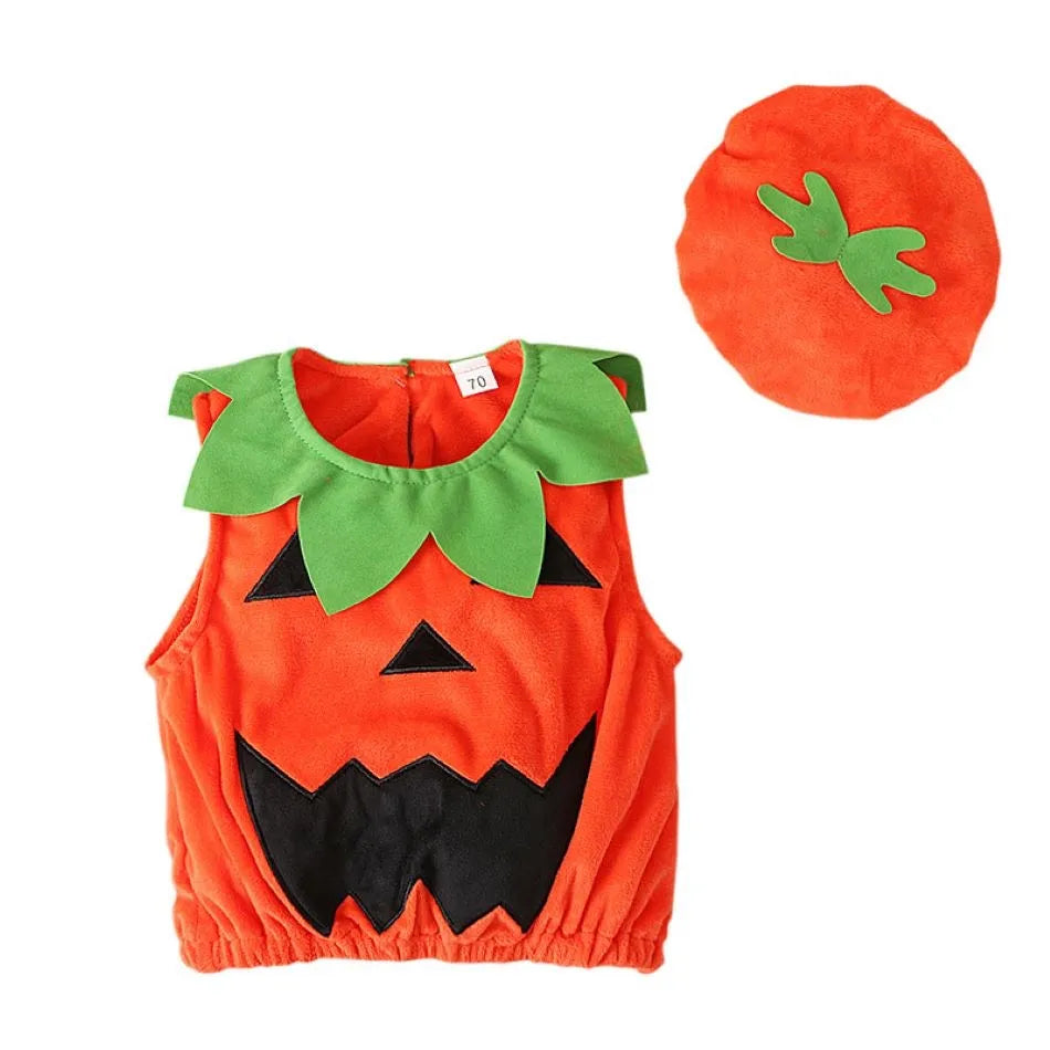 Baby  Pumpkin Romper  Halloween Jumpsuit 