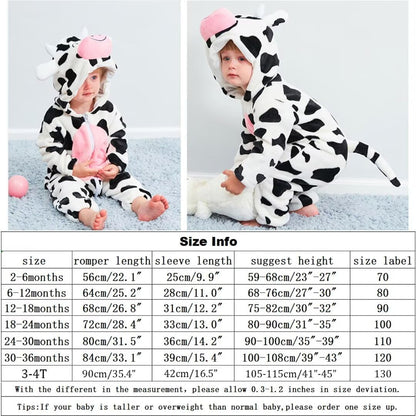 Halloween Baby Costumes Toddler Outfit Infants Romper Boys Girls Animal Dress up Clothes 2-36 Months