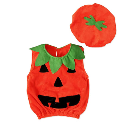 Baby  Pumpkin Romper  Halloween Jumpsuit 